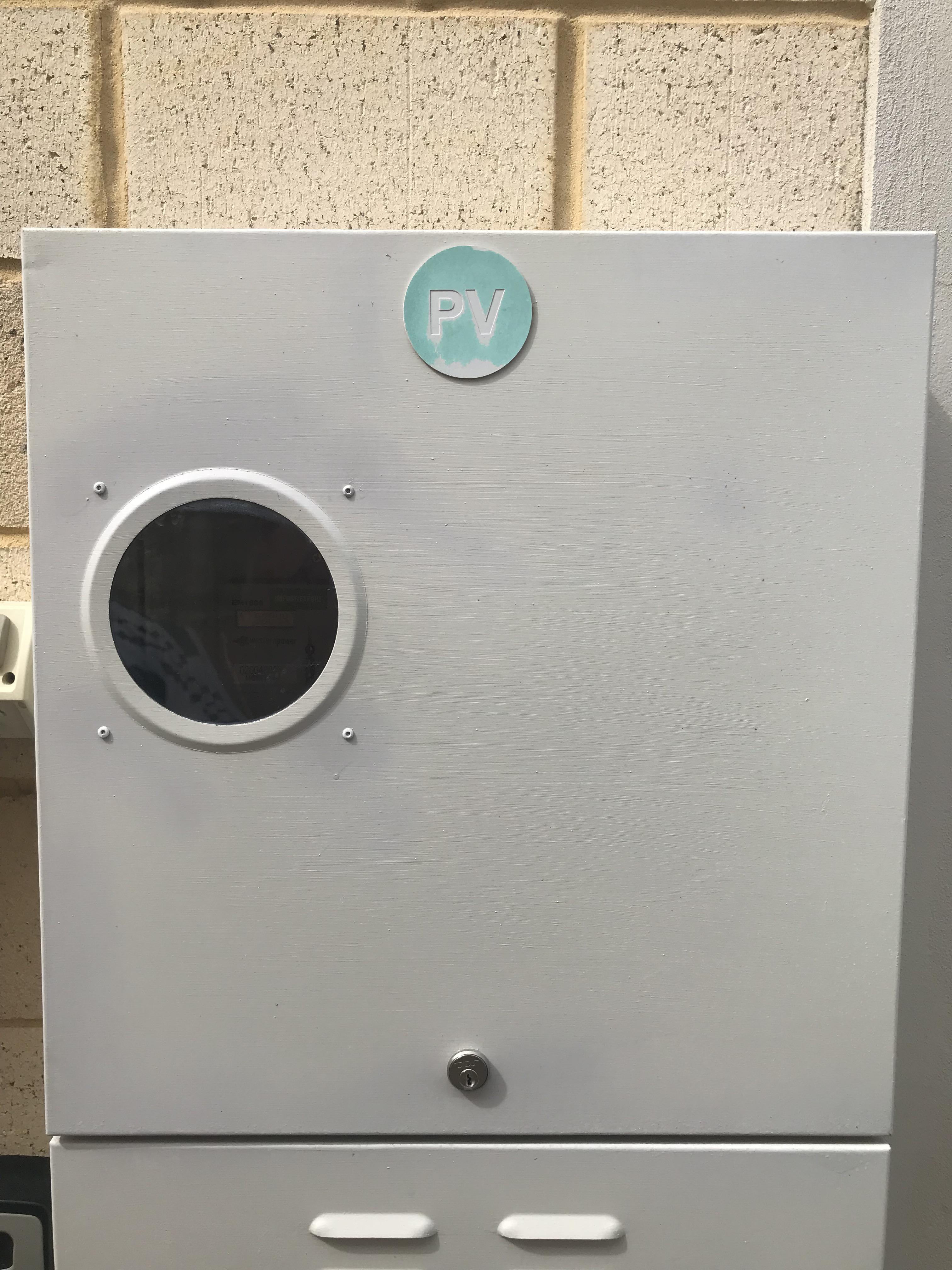 Meter Box with a viewing window