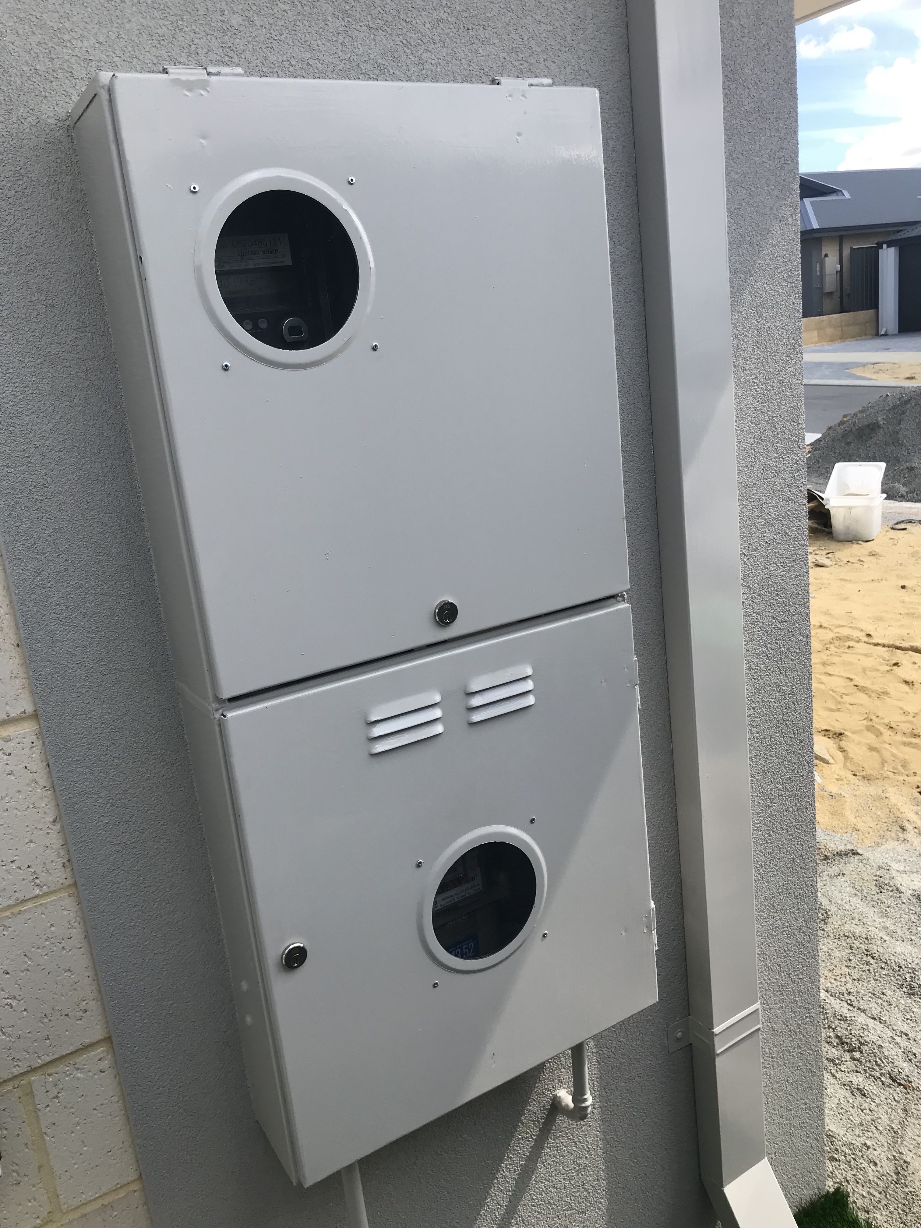 Double Meter Box with Locks & Viewing Windows